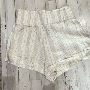Forever 21 Cream High Waist Shorts